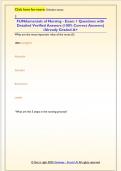 FUNdamentals of Nursing - Exam 1 Questions with  Detailed Verified Answers &lpar;100&percnt; Correct Answers&rpar;  &sol;Already Graded A&plus; 