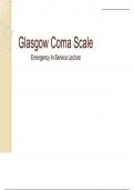 GLASGOW COMA SCALE PRESENTATION 