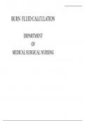 BURN FLUID CALCULATION 