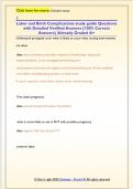 Labor and Birth Complications study guide Questions  with Detailed Verified Answers &lpar;100&percnt; Correct  Answers&rpar; &sol;Already Graded A&plus;