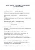 ACRP CCRC EXAM WITH CORRECT ANSWERS 2025