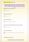 NRS 240 Final Questions with Detailed Verified  Answers &lpar;100&percnt; Correct Answers&rpar; &sol;Already Graded  A&plus;