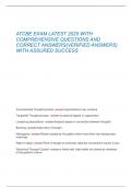 ATCBE EXAM LATEST 2025 WITH  COMPREHENSIVE QUESTIONS AND  CORRECT ANSWERS&lpar;VERIFIED ANSWERS&rpar;  WITH ASSURED SUCCESS 