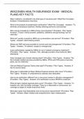 WISCONSIN HEALTH INSURANCE EXAM - MEDICAL PLANS KEY FACTS