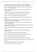 WI HEALTH INSURANCE EXAM - THE NUMBERS