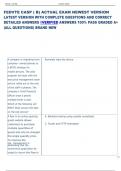 FEDVTE CASP &lpar; B&rpar; ACTUAL EXAM NEWEST VERSION   LATEST VERSION WITH COMPLETE QUESTIONS AND CORRECT  DETAILED ANSWERS VERIFIED ANSWERS 100&percnt; PASS GRADED A&plus;  &lpar;ALL QUESTIONS&rpar; BRAND NEW 