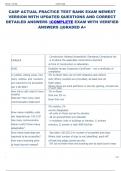 CASP ACTUAL PRACTICE TEST BANK EXAM NEWEST  VERSION WITH UPDATED QUESTIONS AND CORRECT  DETAILED ANSWERS COMPLETE EXAM WITH VERIFIED  ANSWERS &vert;&vert;&vert;GRADED A&plus;
