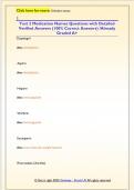 Test 2 Medication Names Questions with Detailed  Verified Answers &lpar;100&percnt; Correct Answers&rpar; &sol;Already  Graded A&plus; 