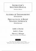 SOLUTION MANUAL for Algebra and Trigonometry with Corequisite Support 5th Edition Judith A&period; Beecher&comma; All chapters