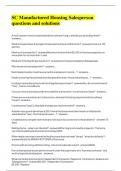 SC Manufactured Housing Salesperson questions and solutions
