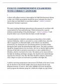 EVOLVE COMPREHENSIVE EXAM&lpar;HESI&rpar; WITH CORRECT ANSWERS