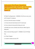 Instrument Oral Exam Questions  2025&sol;2026 Exam Questions and Answers  100&percnt; Guaranteed Success &vert; Already  Rated A&plus;