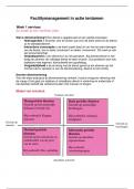 Samenvatting Facility management en vastgoed
