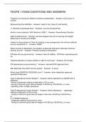 FDOPS 1 EXAM QUESTIONS AND ANSWERS