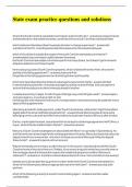 State exam practice questions and solutions