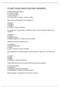FD MET EXAM QUESTIONS AND ANSWERS