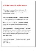 OTF final exam with verified answers