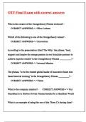 OTF Final Exam with correct answers