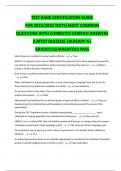 TEST BANK CERTIFICATION GUIDE FOR 2025&sol;2026 TESTS&vert;MOST COMMON QUESTIONS WITH CORRECTLY VERIFIED ANSWERS &lpar;LATEST QUIZZES&rpar; &vert;ALREADY A&plus; GRADED&vert;GUARANTEED PASS