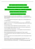 TEST BANK CERTIFICATION GUIDE FOR 2025&sol;2026 TESTS&vert;MOST COMMON QUESTIONS WITH CORRECTLY VERIFIED ANSWERS &lpar;LATEST QUIZZES&rpar; &vert;ALREADY A&plus; GRADED&vert;GUARANTEED PASS