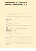 macroeconomics final exam&sol; Actual Questions & Verified Answers&comma; 2025&period;