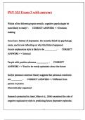 PSY 352 Exam 3 with answers