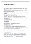 BNSF LETP Study Questions and Answers Fully Solved