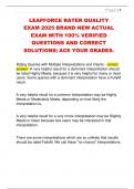 LEAPFORCE RATER QUALITY  EXAM 2025 BRAND NEW ACTUAL  EXAM WITH 100&percnt; VERIFIED  QUESTIONS AND CORRECT  SOLUTIONS&vert; ACE YOUR GRADES&period;