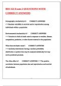BIO 322 Exam 2 QUESTIONS WITH CORRECT ANSWERS