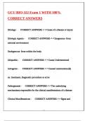 GCU BIO-322 Exam 1 WITH 100- CORRECT ANSWERS