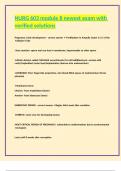 NURG 603 module 8 newest exam with verified solutions