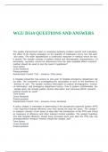 WGU D514 QUESTIONS AND ANSWERS