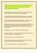NURG 603 Module 1 - EXAM OF THE PREGNANT ABDOMEN NEWEST EXAM WITH PRECISE DETAILED SOLUTIONS
