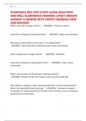 DYNATRACE PRO CERT STUDY GUIDE QUESTIONS AND WELL ELABORATED ANSWERS LATEST VERSION ALREADY A GRADED WITH EXPERT FEEDBACK&vert; NEW AND REVISED&excl;&excl;