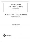 Algebra and Trigonometry &ndash; Robert F&period; Blitzer &lpar;7th Edition&rpar; &vert; Complete Solutions Manual &lpar;Chapters 1&ndash;11&rpar;
