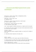 &Tab;D514 EXAM PREP QUESTION AND  ANSWERS