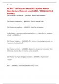 NC BLET Civil Process Exam 2025 Update Newest Questions and Answers Latest &lpar;2025 &sol; 2026&rpar; &lpar;Verified Answers&rpar;