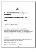 &lpar;CS&rpar; ITSW 2120 D276 Web Dvpt Foundations Complete FA 2025 &lpar;With Solns&rpar;&period;