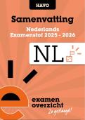 Samenvatting Nederlands Examen HAVO 2026