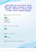 Fortis HESI Exit Exam Review &lpar;Latest 2025&sol; 2026 Update&rpar; Transition to Practice-Capstone &vert; Questions & Answers&vert; Grade A&vert; 100&percnt; Correct &lpar;Verified Solutions&rpar;
