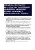 HESI QUESTIONS AND CORRECT ANSWERS