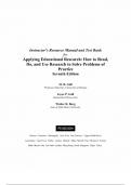 Solutions and Test Bank for Applying Educational Research&colon; How To Read&comma; Do&comma; and Use Research to Solve Problems of Practice 7th Edition by M&period; D&period; Gall&comma; All chapters