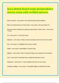 Iowa dental board exam jurisprudence newest exam with verified answers 