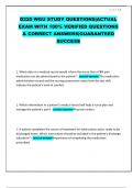 D220 WGU STUDY QUESTIONS&vert;ACTUAL EXAM WITH 100&percnt; VERIFIED QUESTIONS & CORRECT ANSWERS&vert;GUARANTEED SUCCESS