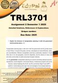 TRL3701 Assignment 2 (COMPLETE GUIDELINE) Semester 1 2025  - DUE 23 April 2025