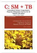 Combined&colon; Test Bank & Solutions - Counseling in Schools&colon; Comprehensive Programs of Responsive Services for All Students 6th Edition by John G&period; Schmidt 