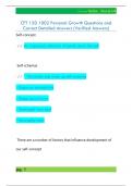 CFT 150 1002 Personal Growth Questions and  Correct Detailed Answers &lpar;Verified Answers&rpar; 