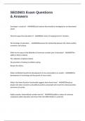 SED2601 Exam Questions & Answers