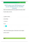 DTR Practice exam CDR Questions and  Correct Detailed Answers &lpar;Verified  Answers&rpar;