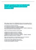 Sample questions from all CSLB trade exams with Questions and Correct Answers 2025&period;
